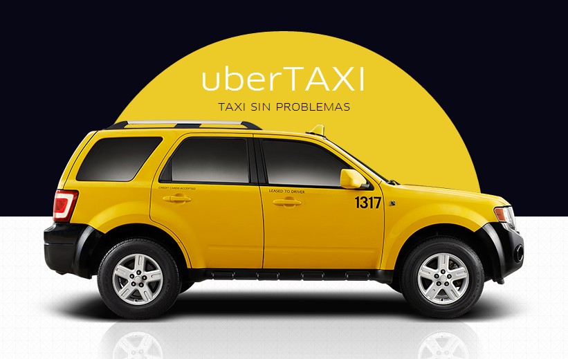 Aplicación de taxi uber