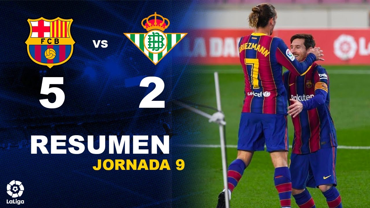 Betis 0 barcelona 5