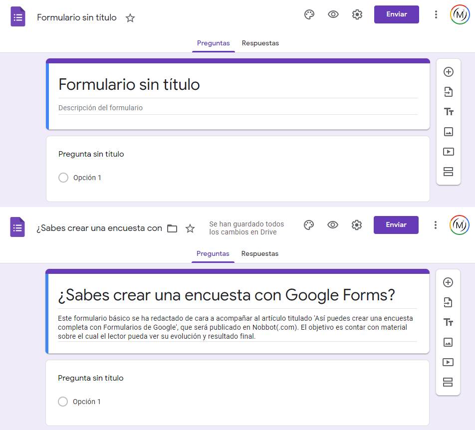 Como crear encuestas en google