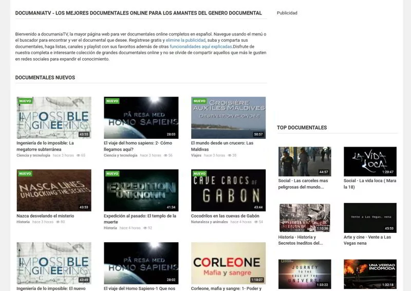 Documentales gratis en español