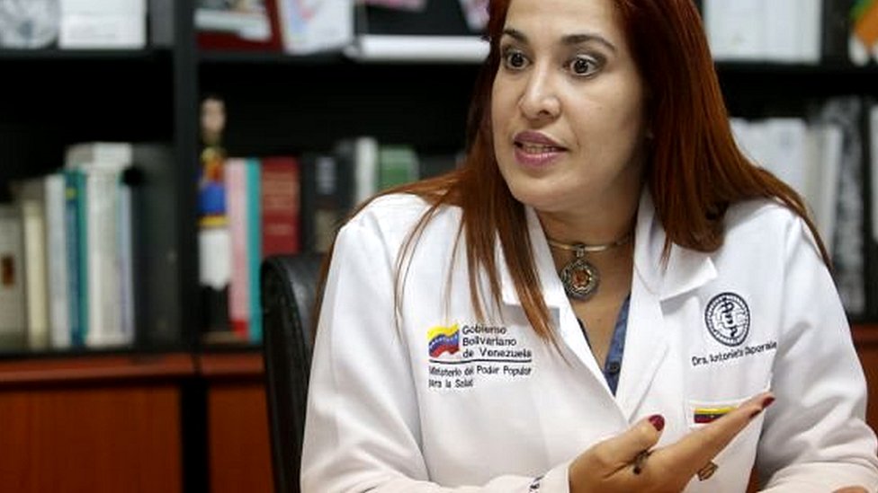 Ministra de salud venezuela