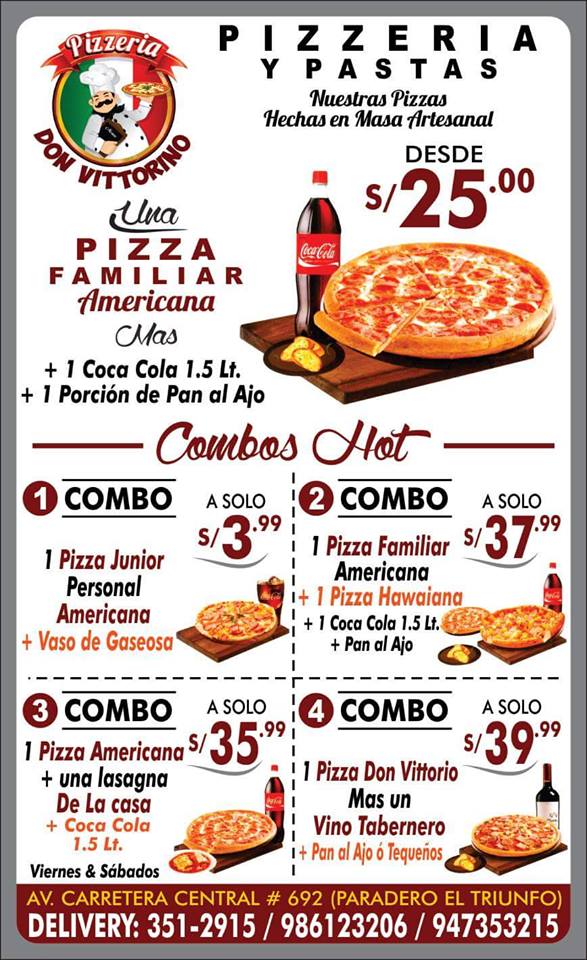 Anuncio publicitario de pizza