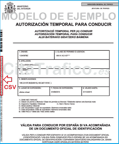 Cita para renovar permiso de conducir