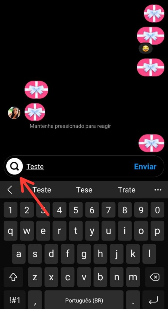 Como enviar un mensaje en instagram