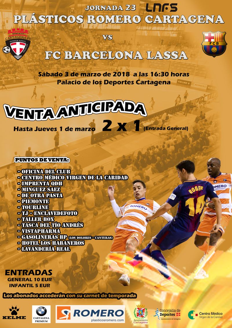 Entradas futbol sala barcelona