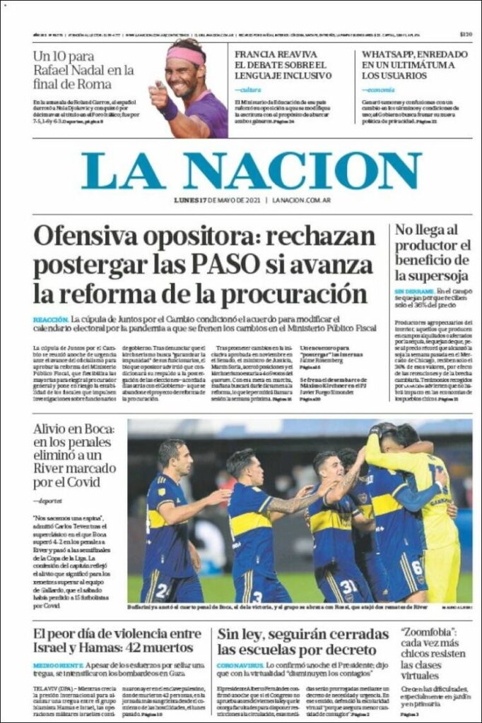 España argentina prensa internacional