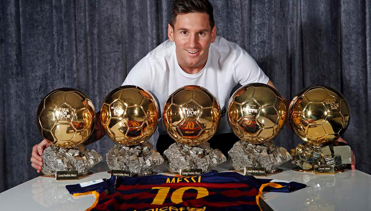 Jugador con mas balones de oro