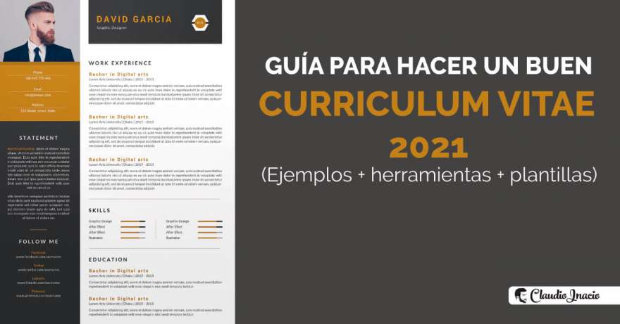 Machote de curriculum vitae sencillo