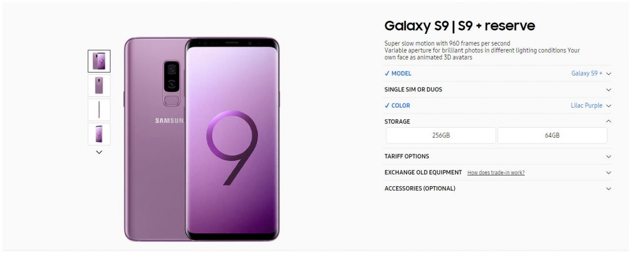 Samsung galaxy s9 especificaciones