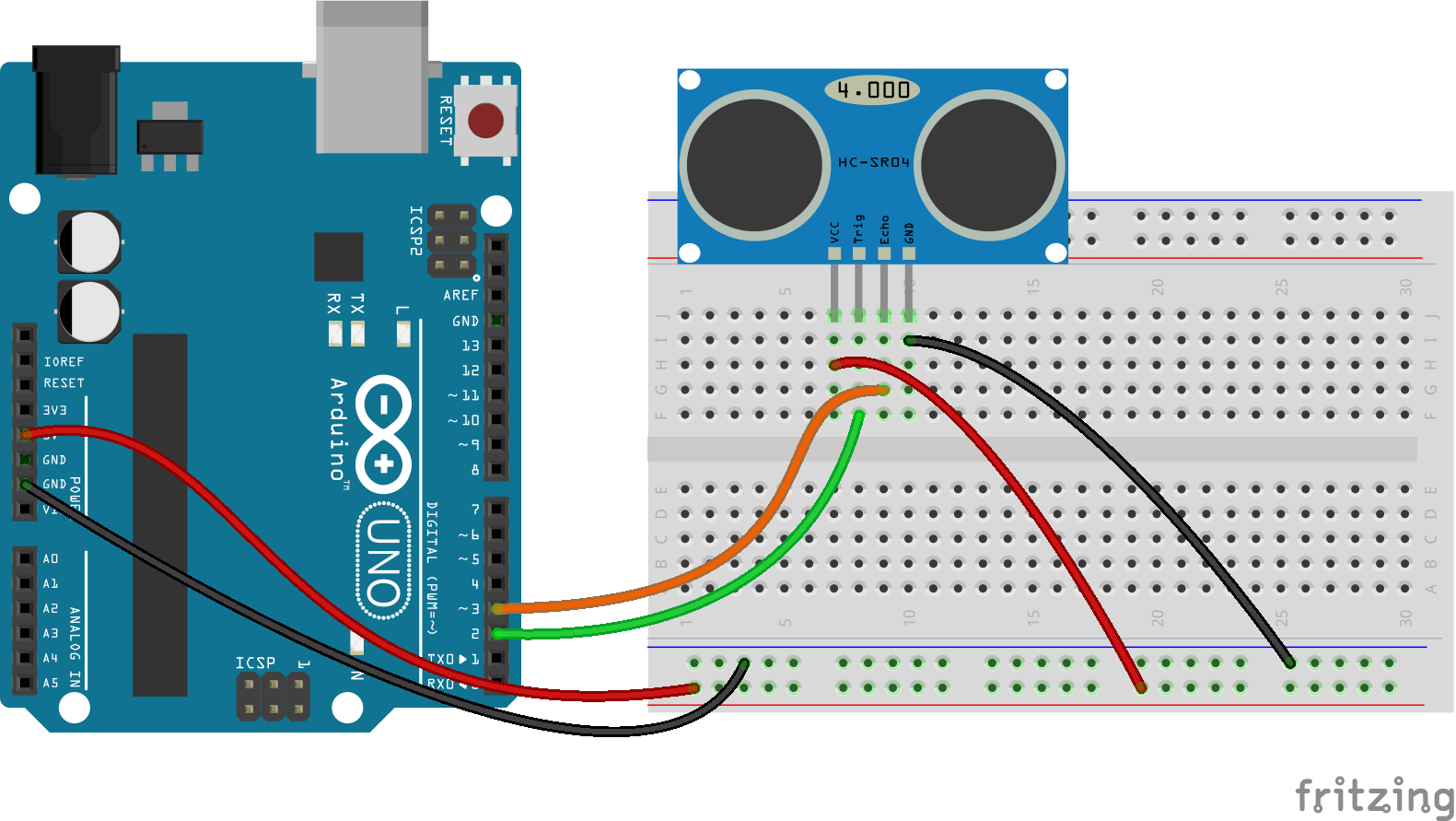 Sensor ultrasonico con arduino