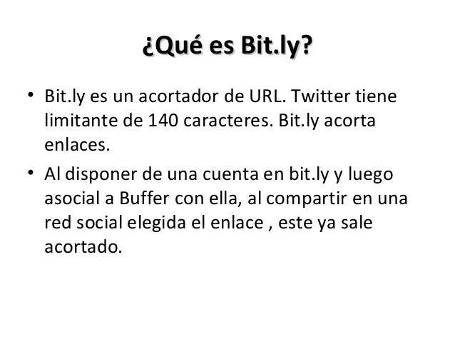 Bitly que es