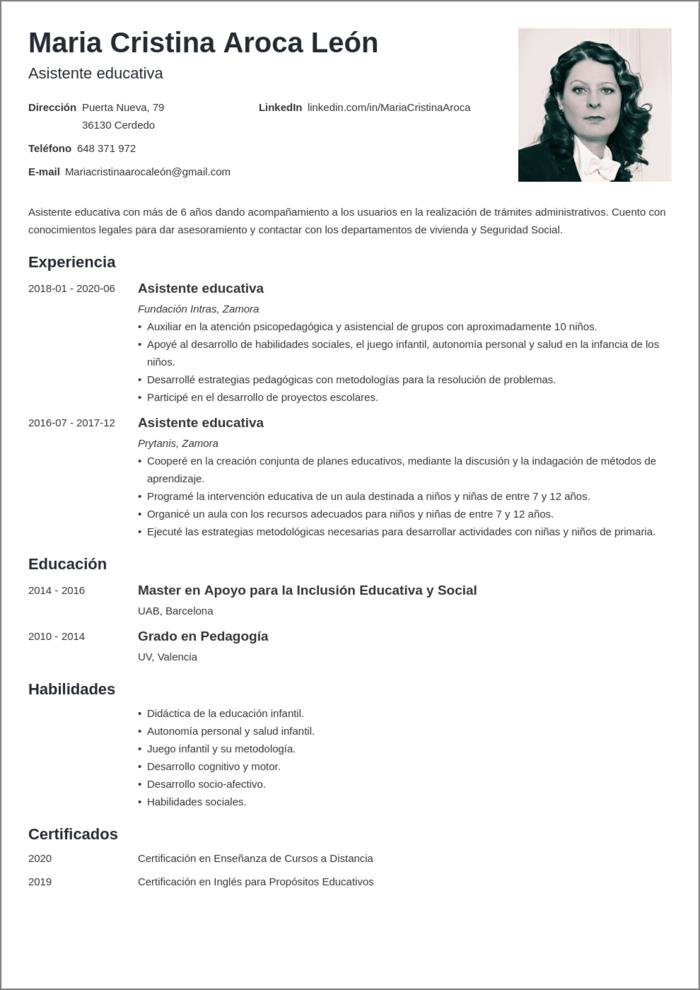 Curriculum vitae simple