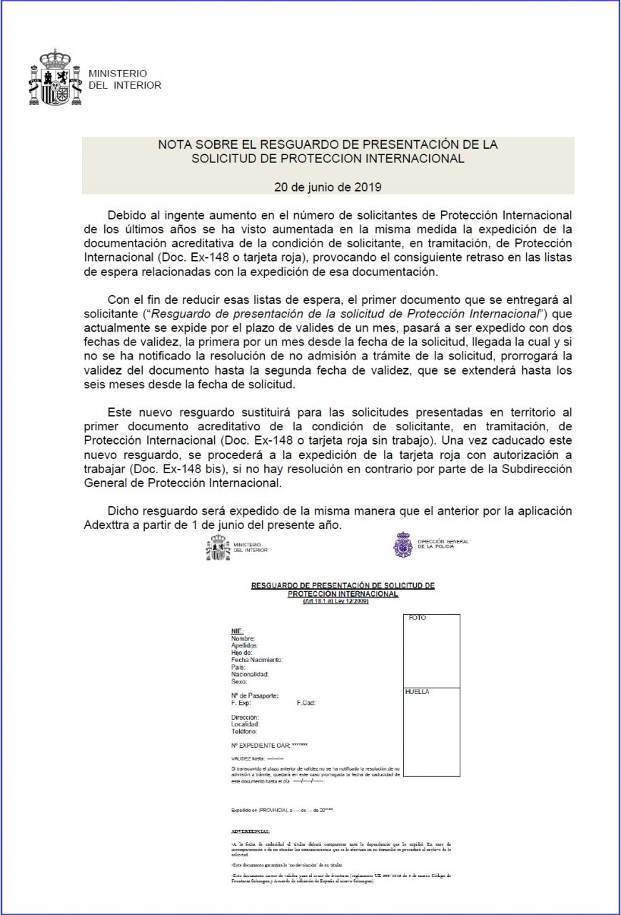 Subdirección general de protección internacional