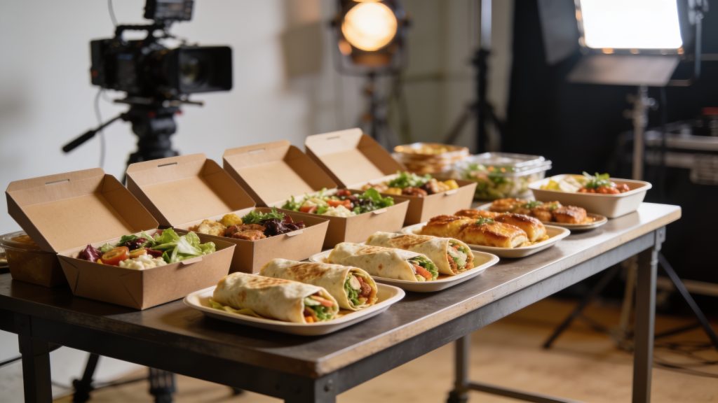 Qué come un equipo de rodaje durante una jornada de 12 horas: las particularidades del catering audiovisual que el público nunca ve